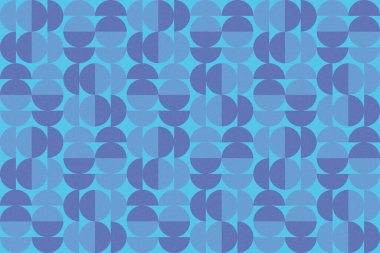 Dalgalı Eğri Dairesel ve Dairesel Şekiller ve Tasarımlar Mavi Renkler Kütleli Doku Modern Soyut Arkaplan Geometrik Arkaplan