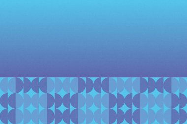 Dalgalı Eğri Dairesel ve Dairesel Şekiller ve Tasarımlar Mavi Renkler Kütleli Doku Modern Soyut Arkaplan Geometrik Arkaplan