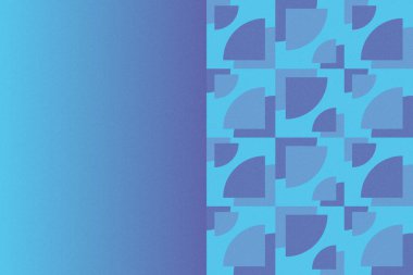 Dalgalı Eğri Dairesel ve Dairesel Şekiller ve Tasarımlar Mavi Renkler Kütleli Doku Modern Soyut Arkaplan Geometrik Arkaplan