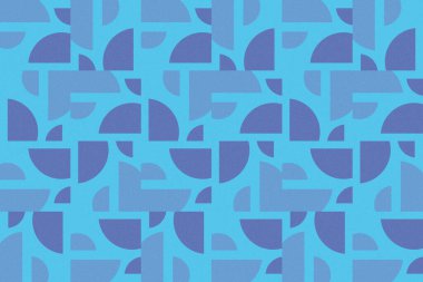 Dalgalı Eğri Dairesel ve Dairesel Şekiller ve Tasarımlar Mavi Renkler Kütleli Doku Modern Soyut Arkaplan Geometrik Arkaplan