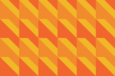 Üçgen ve Üçgen Şekiller ve Tasarımlar Turuncu ve Sarı Renkler Taneli Doku Modern Soyut Arkaplan Geometrik Arkaplan