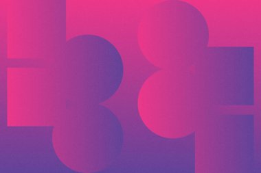 Dalgalı Eğri Dairesel ve Dairesel Şekiller ve Tasarımlar Mor ve Kırmızı Renkler Kütleli Doku Modern Soyut Arkaplan Geometrik Arkaplan