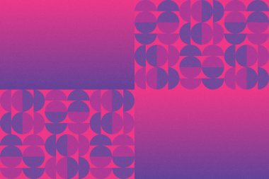 Dalgalı Eğri Dairesel ve Dairesel Şekiller ve Tasarımlar Mor ve Kırmızı Renkler Kütleli Doku Modern Soyut Arkaplan Geometrik Arkaplan