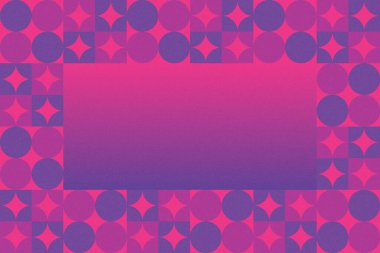 Dalgalı Eğri Dairesel ve Dairesel Şekiller ve Tasarımlar Mor ve Kırmızı Renkler Kütleli Doku Modern Soyut Arkaplan Geometrik Arkaplan