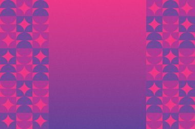 Dalgalı Eğri Dairesel ve Dairesel Şekiller ve Tasarımlar Mor ve Kırmızı Renkler Kütleli Doku Modern Soyut Arkaplan Geometrik Arkaplan