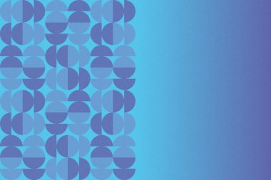 Dalgalı Eğri Dairesel ve Dairesel Şekiller ve Tasarımlar Mavi Renkler Kütleli Doku Modern Soyut Arkaplan Geometrik Arkaplan