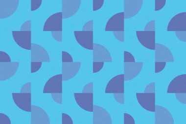 Dalgalı Eğri Dairesel ve Dairesel Şekiller ve Tasarımlar Mavi Renkler Kütleli Doku Modern Soyut Arkaplan Geometrik Arkaplan