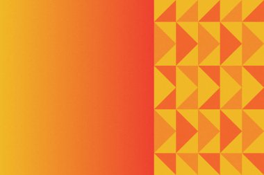 Üçgen ve Üçgen Şekiller ve Tasarımlar Turuncu ve Sarı Renkler Taneli Doku Modern Soyut Arkaplan Geometrik Arkaplan