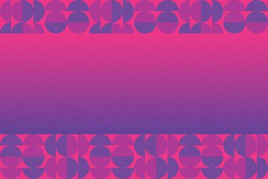 Dalgalı Eğri Dairesel ve Dairesel Şekiller ve Tasarımlar Mor ve Kırmızı Renkler Kütleli Doku Modern Soyut Arkaplan Geometrik Arkaplan