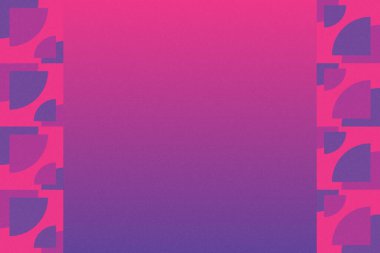 Dalgalı Eğri Dairesel ve Dairesel Şekiller ve Tasarımlar Mor ve Kırmızı Renkler Kütleli Doku Modern Soyut Arkaplan Geometrik Arkaplan