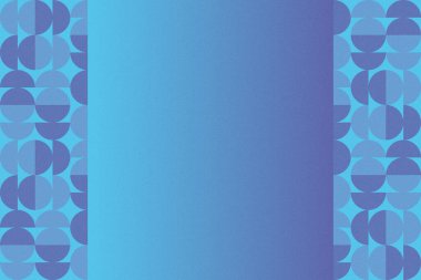 Dalgalı Eğri Dairesel ve Dairesel Şekiller ve Tasarımlar Mavi Renkler Kütleli Doku Modern Soyut Arkaplan Geometrik Arkaplan