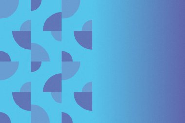 Dalgalı Eğri Dairesel ve Dairesel Şekiller ve Tasarımlar Mavi Renkler Kütleli Doku Modern Soyut Arkaplan Geometrik Arkaplan