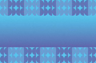 Dalgalı Eğri Dairesel ve Dairesel Şekiller ve Tasarımlar Mavi Renkler Kütleli Doku Modern Soyut Arkaplan Geometrik Arkaplan