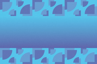 Dalgalı Eğri Dairesel ve Dairesel Şekiller ve Tasarımlar Mavi Renkler Kütleli Doku Modern Soyut Arkaplan Geometrik Arkaplan