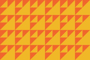 Üçgen ve Üçgen Şekiller ve Tasarımlar Turuncu ve Sarı Renkler Taneli Doku Modern Soyut Arkaplan Geometrik Arkaplan