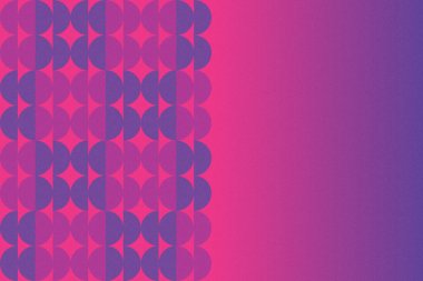 Dalgalı Eğri Dairesel ve Dairesel Şekiller ve Tasarımlar Mor ve Kırmızı Renkler Kütleli Doku Modern Soyut Arkaplan Geometrik Arkaplan