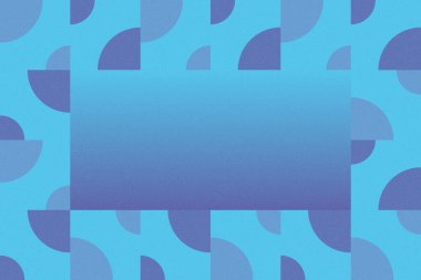 Dalgalı Eğri Dairesel ve Dairesel Şekiller ve Tasarımlar Mavi Renkler Kütleli Doku Modern Soyut Arkaplan Geometrik Arkaplan