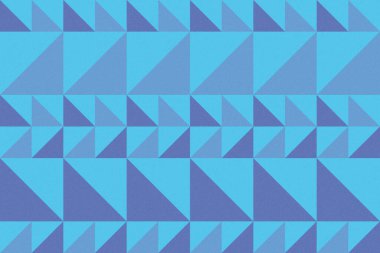 Üçgen ve Üçgen Şekiller ve Tasarımlar Mavi Renkler Taneli Doku Modern Soyut Arkaplan Geometrik Arkaplan