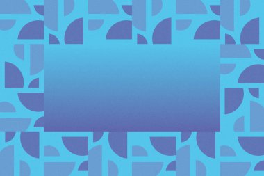 Dalgalı Eğri Dairesel ve Dairesel Şekiller ve Tasarımlar Mavi Renkler Kütleli Doku Modern Soyut Arkaplan Geometrik Arkaplan