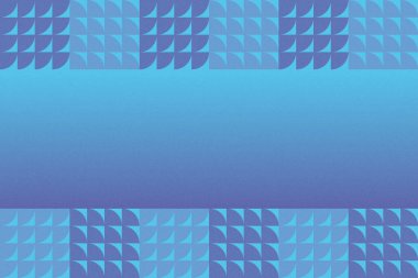 Dalgalı Eğri Dairesel ve Dairesel Şekiller ve Tasarımlar Mavi Renkler Kütleli Doku Modern Soyut Arkaplan Geometrik Arkaplan