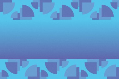 Dalgalı Eğri Dairesel ve Dairesel Şekiller ve Tasarımlar Mavi Renkler Kütleli Doku Modern Soyut Arkaplan Geometrik Arkaplan