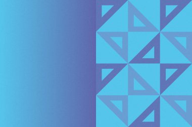 Üçgen ve Üçgen Şekiller ve Tasarımlar Mavi Renkler Taneli Doku Modern Soyut Arkaplan Geometrik Arkaplan