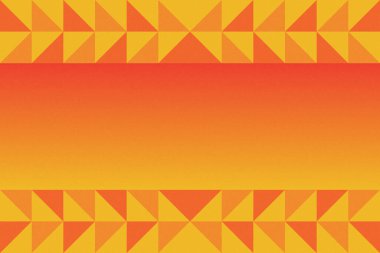 Üçgen ve Üçgen Şekiller ve Tasarımlar Turuncu ve Sarı Renkler Taneli Doku Modern Soyut Arkaplan Geometrik Arkaplan