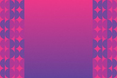 Dalgalı Eğri Dairesel ve Dairesel Şekiller ve Tasarımlar Mor ve Kırmızı Renkler Kütleli Doku Modern Soyut Arkaplan Geometrik Arkaplan