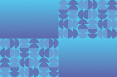 Dalgalı Eğri Dairesel ve Dairesel Şekiller ve Tasarımlar Mavi Renkler Kütleli Doku Modern Soyut Arkaplan Geometrik Arkaplan