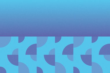 Dalgalı Eğri Dairesel ve Dairesel Şekiller ve Tasarımlar Mavi Renkler Kütleli Doku Modern Soyut Arkaplan Geometrik Arkaplan