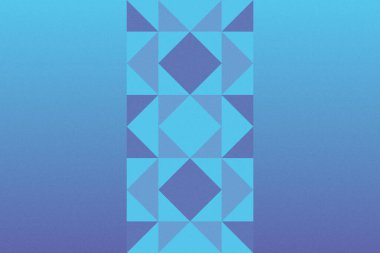 Üçgen ve Üçgen Şekiller ve Tasarımlar Mavi Renkler Taneli Doku Modern Soyut Arkaplan Geometrik Arkaplan