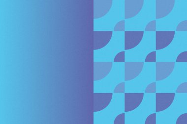 Dalgalı Eğri Dairesel ve Dairesel Şekiller ve Tasarımlar Mavi Renkler Kütleli Doku Modern Soyut Arkaplan Geometrik Arkaplan