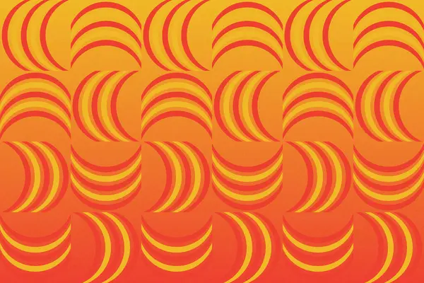 Dalgalı Eğri Dairesel ve Dairesel Şekiller ve Tasarımlar Turuncu ve Sarı Renkler Karıncalı Doku Modern Soyut Arkaplan Geometrik Arkaplan