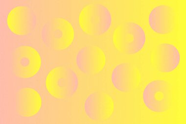 Dalgalı Eğri Dairesel ve Dairesel Şekiller ve Tasarımlar Turuncu ve Sarı Renkler Karıncalı Doku Modern Soyut Arkaplan Geometrik Arkaplan