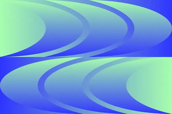 Dalgalı Eğri Dairesel ve Dairesel Şekiller ve Tasarımlar Yeşil ve Mavi Renkler Kütleli Doku Modern Soyut Arkaplan Geometrik Arkaplan
