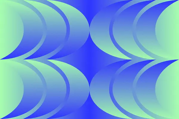 Dalgalı Eğri Dairesel ve Dairesel Şekiller ve Tasarımlar Yeşil ve Mavi Renkler Kütleli Doku Modern Soyut Arkaplan Geometrik Arkaplan