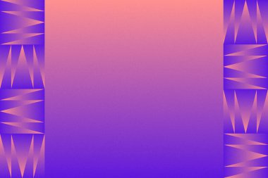 Üçgen ve Üçgen Şekiller ve Tasarımlar Mor ve Turuncu Renkler Karıncalı Doku Modern Soyut Arkaplan Geometrik Arkaplan