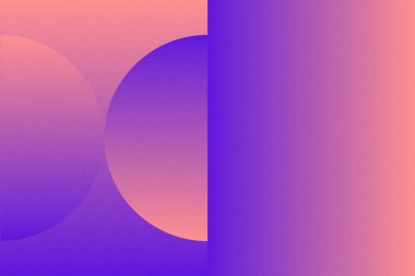 Dairesel ve Çember Şekiller ve Tasarımlar Mor ve Turuncu Renkler Karıncalı Doku Modern Soyut Arkaplan Geometrik Arkaplan