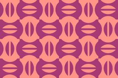 Geometrik Desen Soyut Arkaplan Geometrik Arkaplan Çember Şekiller ve Turuncu Renkler Tasarımları