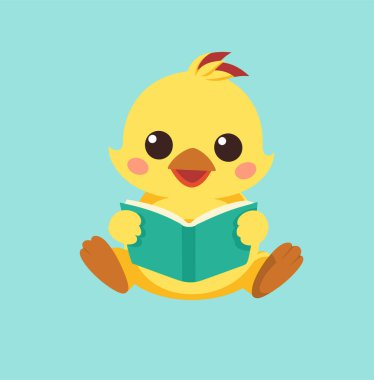 Sevimli kedi kitabı okuyan mutlu yüz.