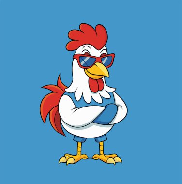 Papağan kuşu tam renkli maskot vektörü izole edildi