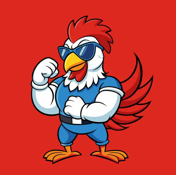 Papağan kuşu tam renkli maskot vektörü izole edildi