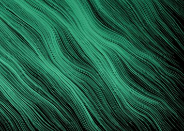 Canlı Yeşil Eğri Arkaplan Modern Projeler için Soyut Tasarım