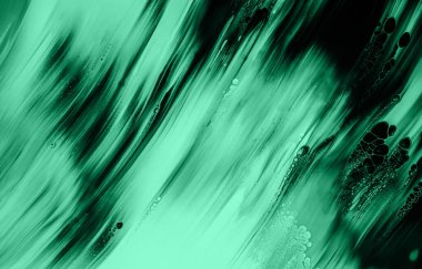 Büyüleyici Yeşil Akışkan Soyut: Organik Akış ve Sıvı Sanat Arkaplanı