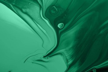 Büyüleyici Yeşil Akışkan Soyut: Organik Akış ve Sıvı Sanat Arkaplanı