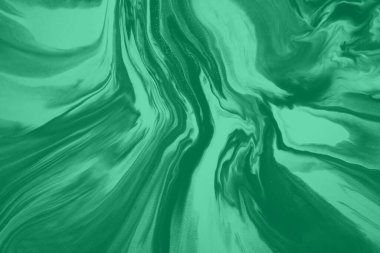 Büyüleyici Yeşil Akışkan Soyut: Organik Akış ve Sıvı Sanat Arkaplanı