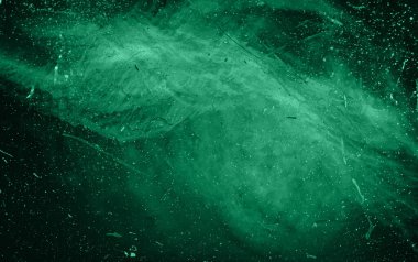 Büyüleyici Yeşil Akışkan Soyut: Organik Akış ve Sıvı Sanat Arkaplanı