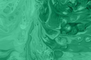 Büyüleyici Yeşil Akışkan Soyut: Organik Akış ve Sıvı Sanat Arkaplanı