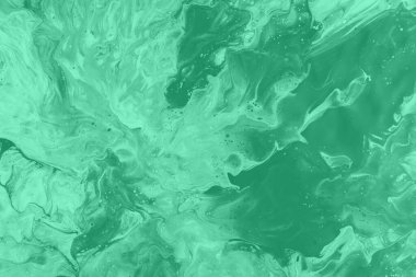 Büyüleyici Yeşil Akışkan Soyut: Organik Akış ve Sıvı Sanat Arkaplanı