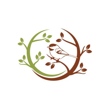 Kuş Yuvası vektör logosu tasarımı